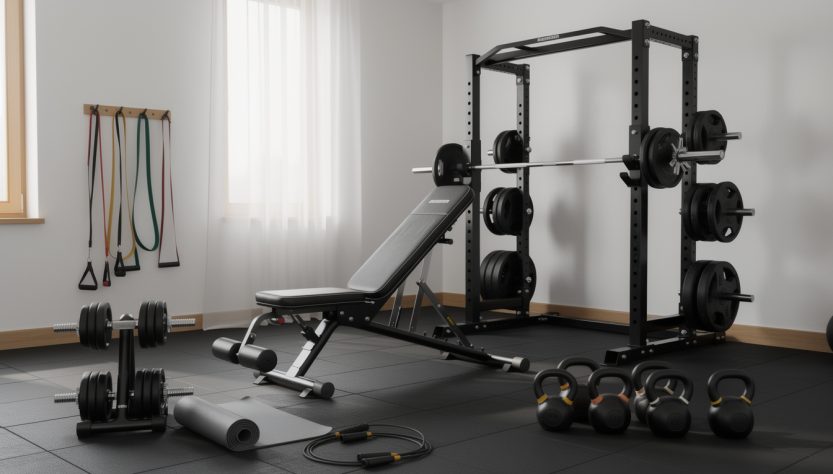 découvrez les équipements indispensables pour aménager un home gym efficace : haltères, banc, tapis et accessoires pour vous entraîner chez vous.